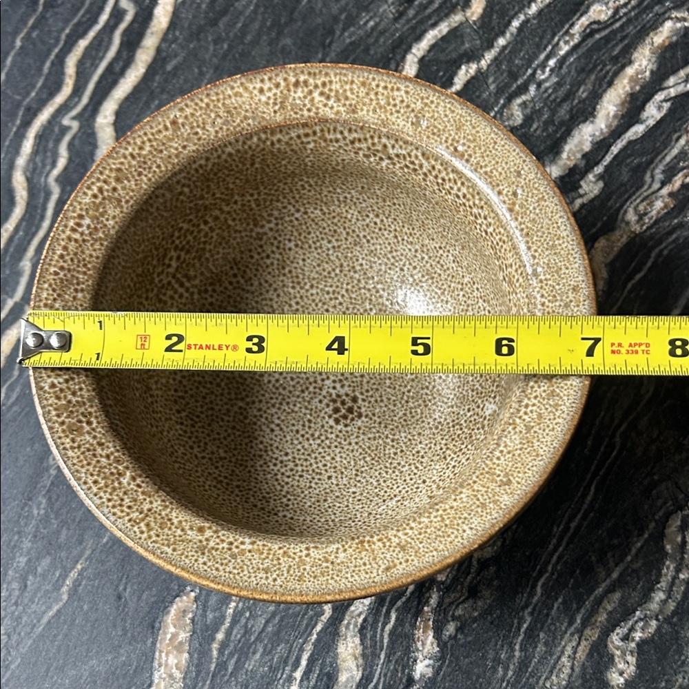 Artisan hand made ceramic 2 Mugs 1 Bowl Set brown speckle - Picture 7 of 13